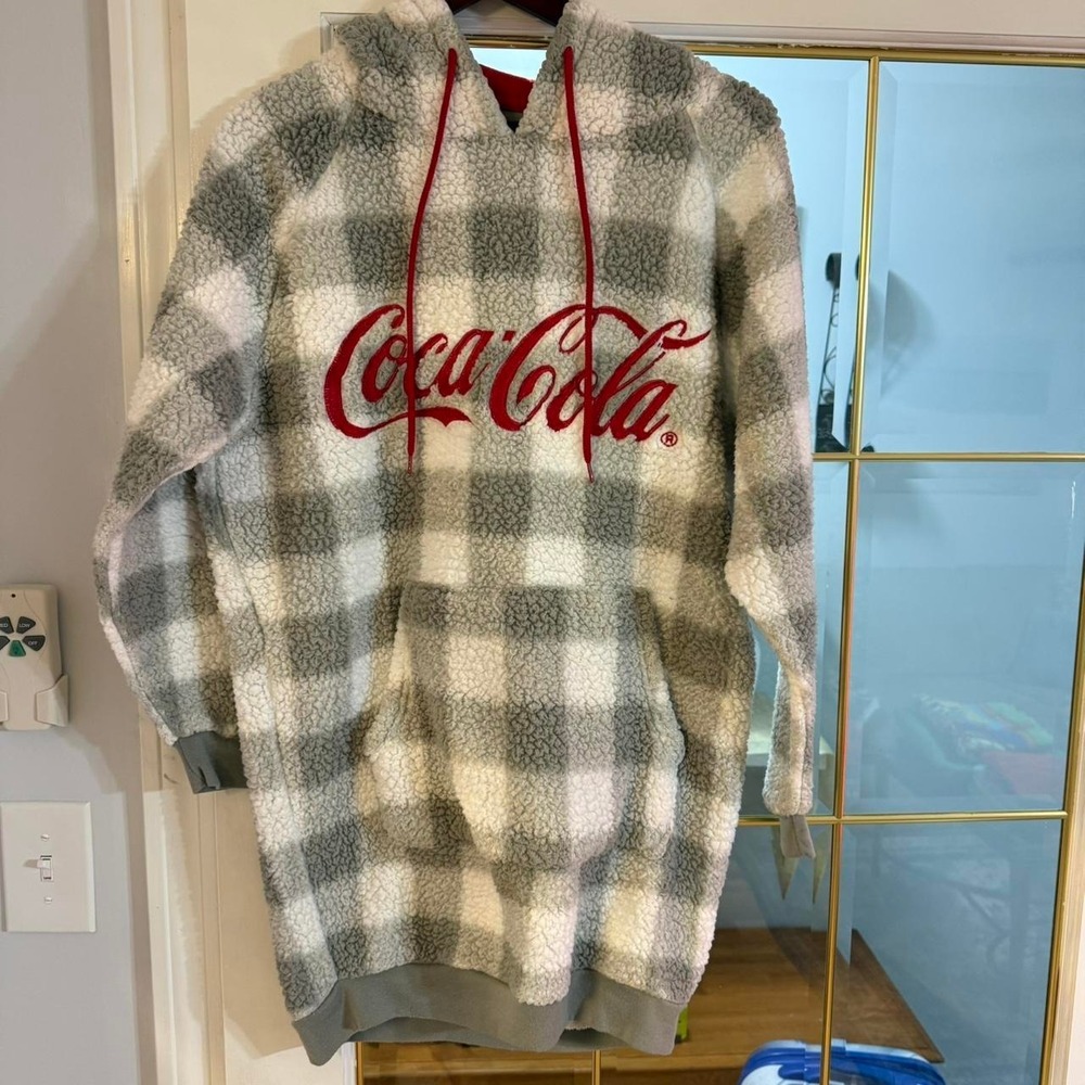 Coca-Cola Fuzzy Hoodie Small